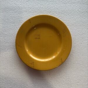 World Market Dinner Plate Saffron Yellow Made In Italy 10 3/8" Dinner Plate